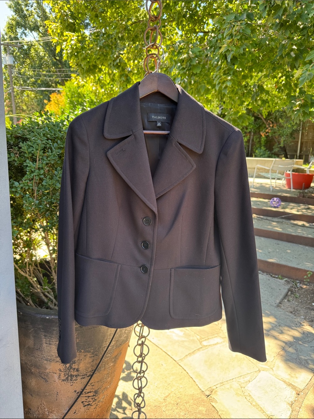 Talbots Little Black Blazer | Size 10 | Classic Tailored